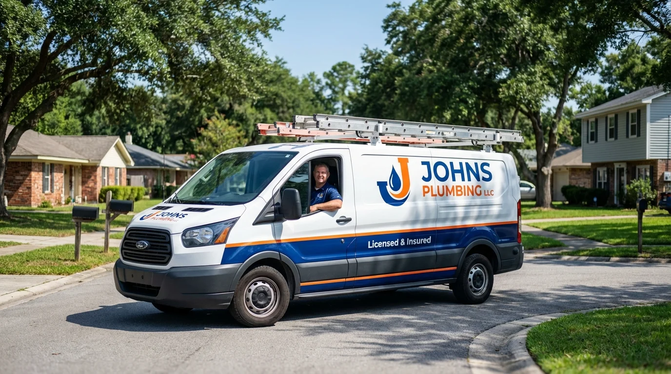 Johns Plumbing LLC service van in Westcliffe, CO