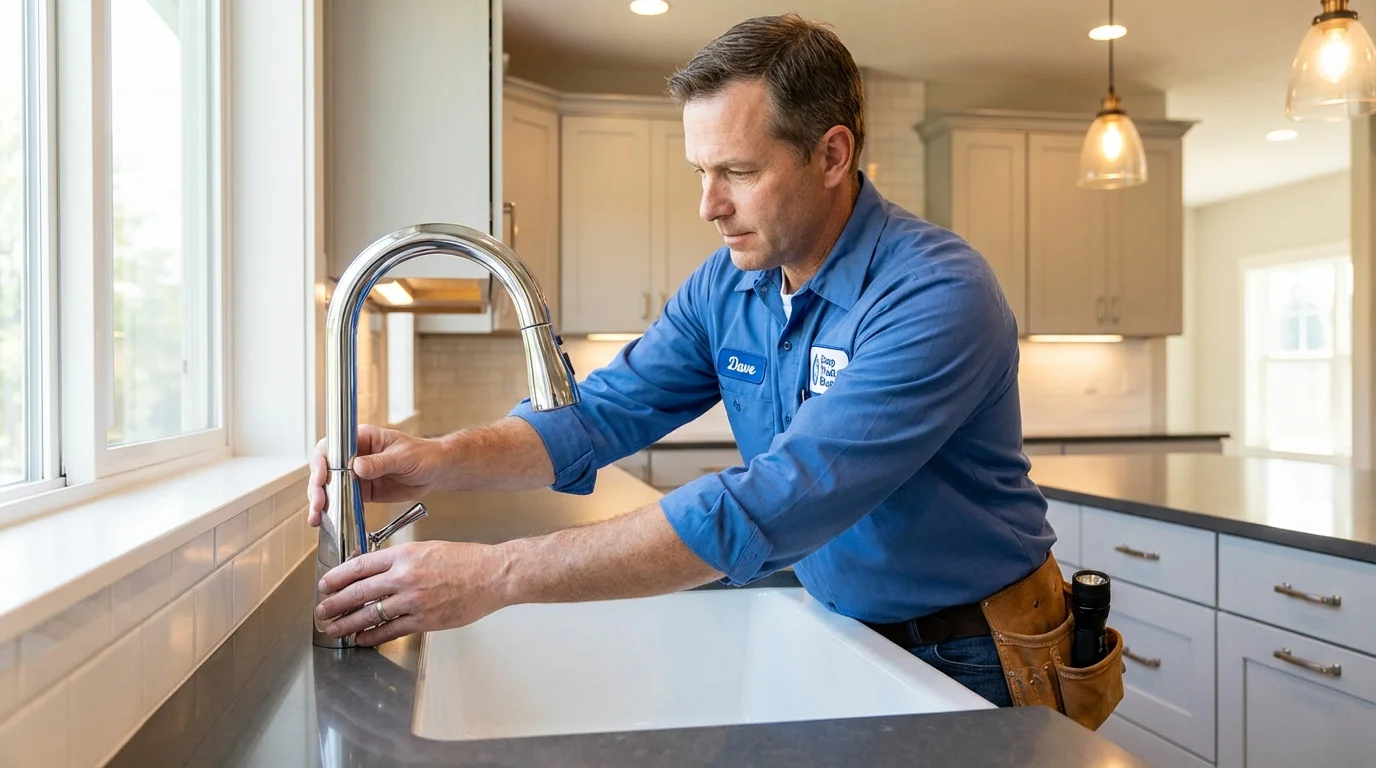 Kitchen faucet installation by Johns Plumbing LLC in Westcliffe