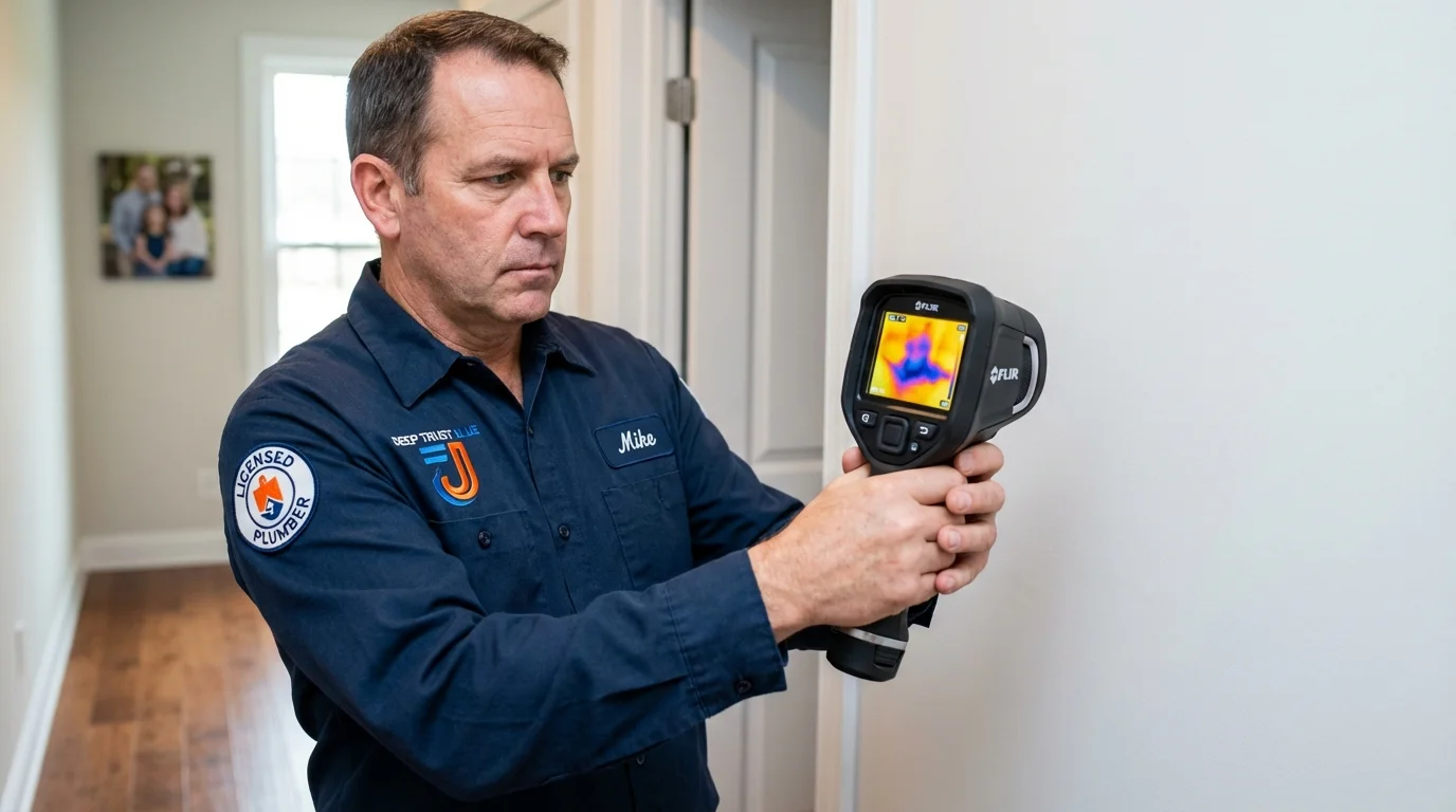 Thermal imaging leak detection by Johns Plumbing LLC in Westcliffe